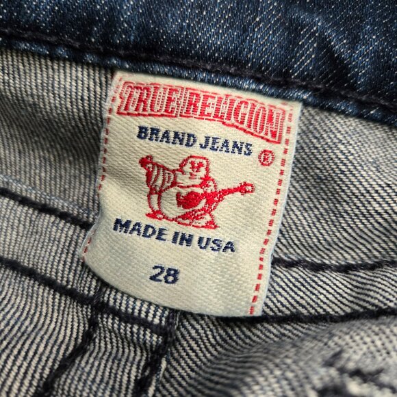 Vintage True Religion Medium Wash Flare Leg Jeans Size 29 - Picture 12 of 16